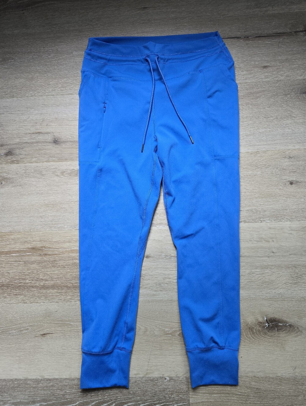 Womens Blue Jogger Style Stretch Leggings - Comfort Fit